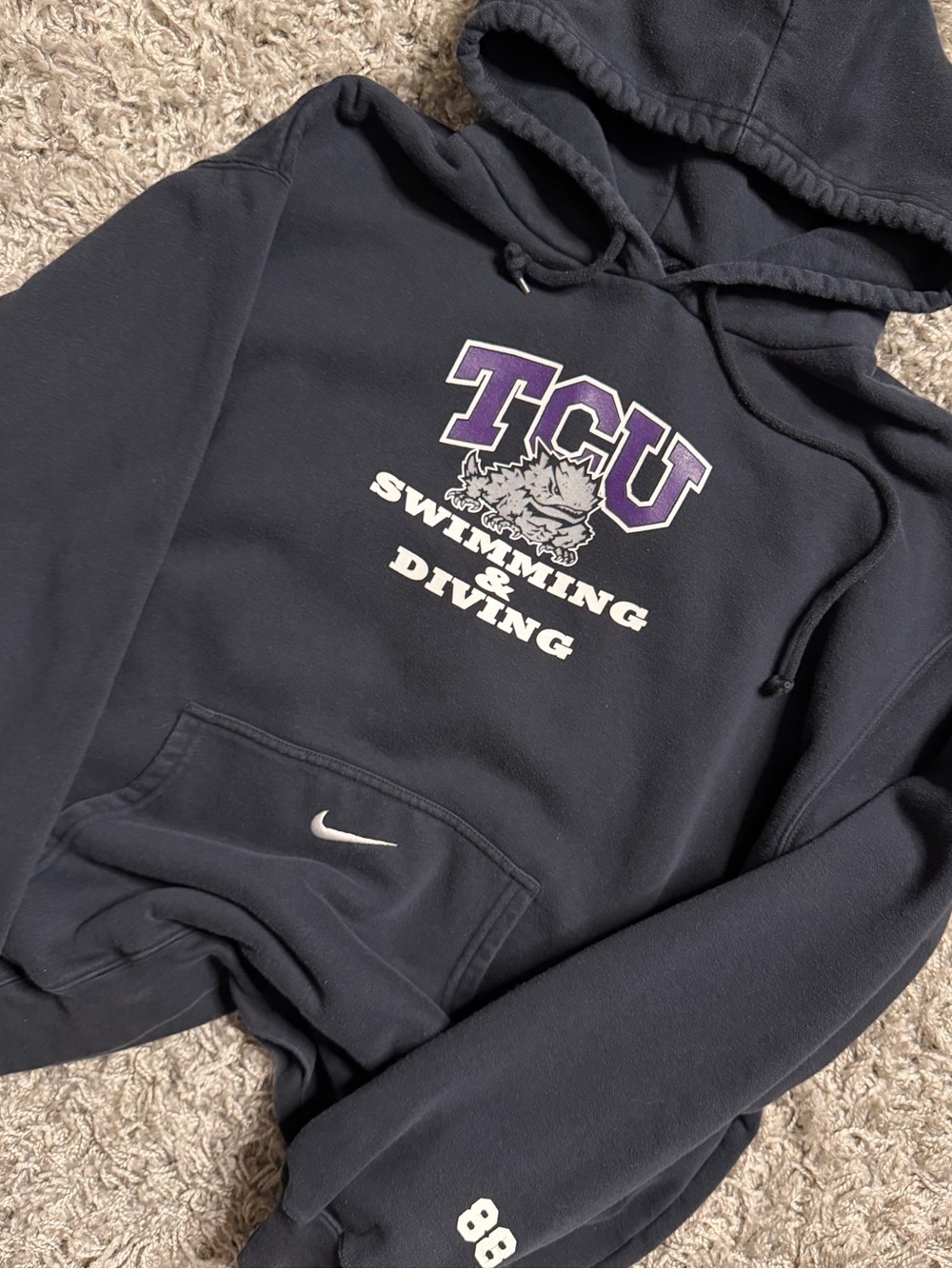 2000s Nike Center Swoosh TCU Horned Frogs Hoodie
